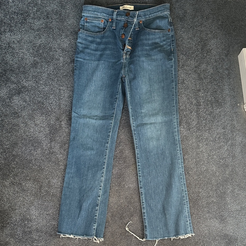 Madewell Straight Leg Blue Jeans